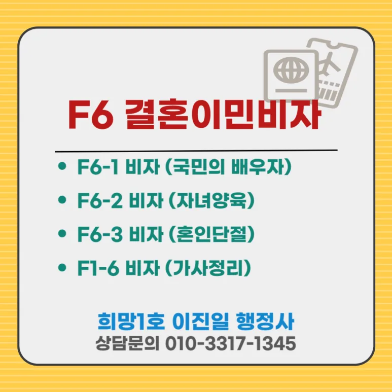 F-6 marriage-immigration visa at a glance